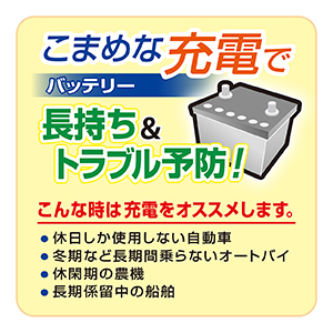 12Vバッテリー専用充電器 ECO CHARGER_メイン5