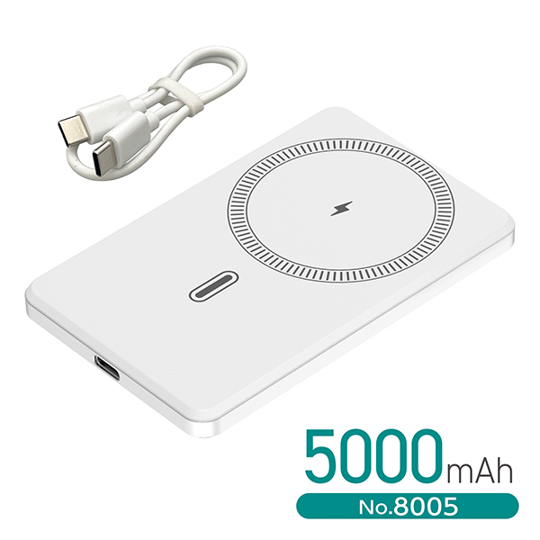 準固体モバイルバッテリー5000mAh MAG　WH